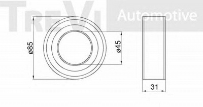 TREVI AUTOMOTIVE wb1333 -  Комплект подшипника ступицы колеса